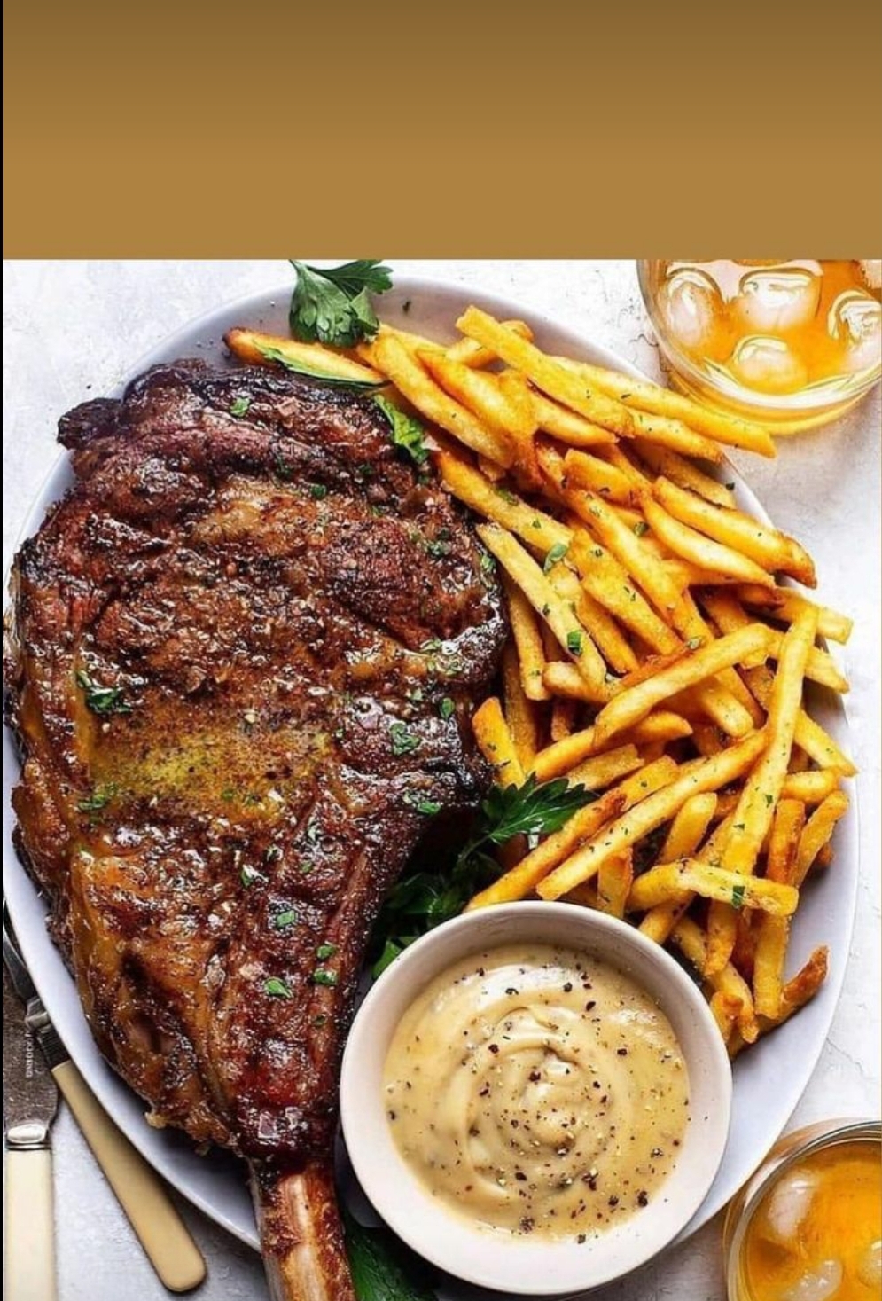 BEEF STEAK with  CHIPS